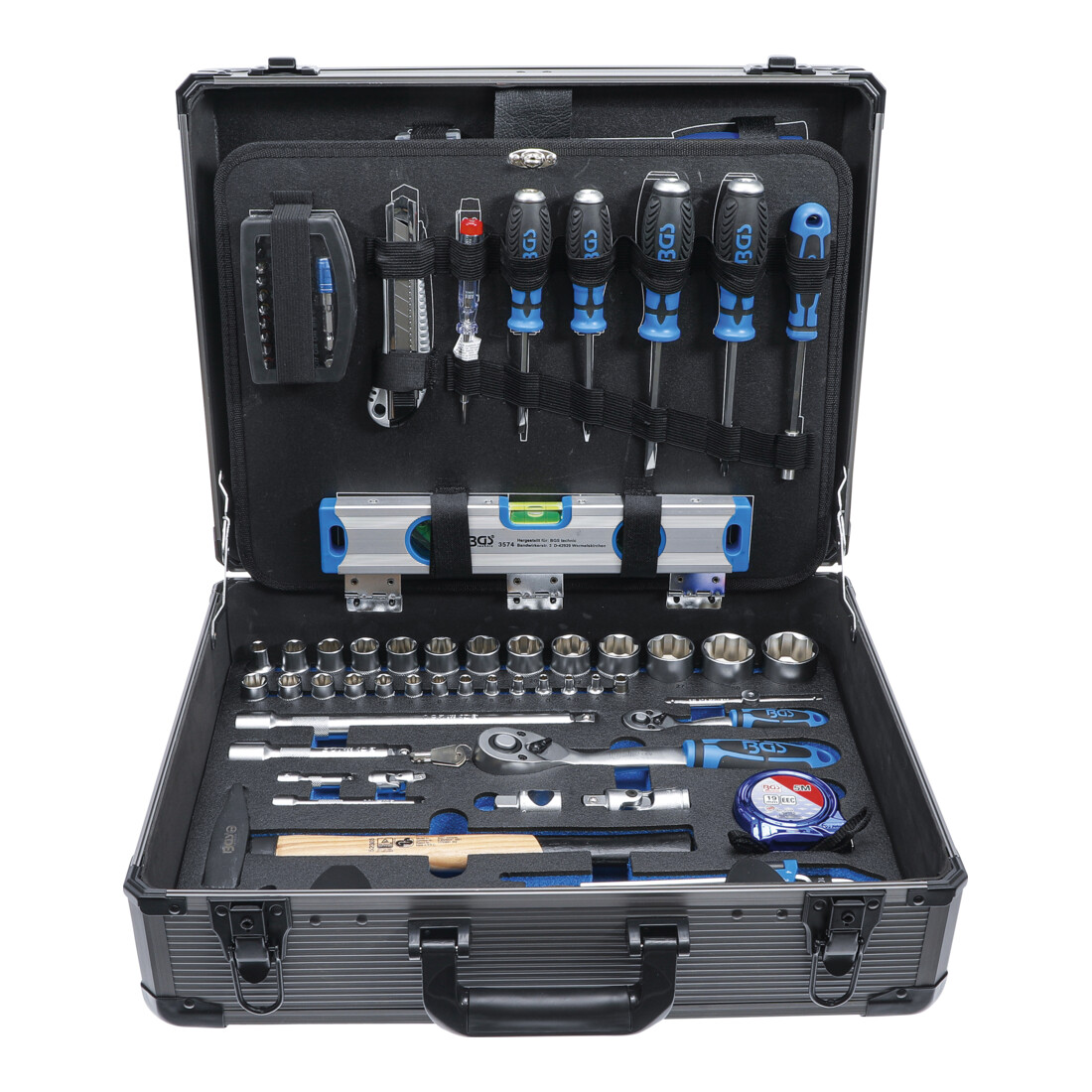 BGS Set di utensili professionali, in valigetta di alluminio, 149pz.