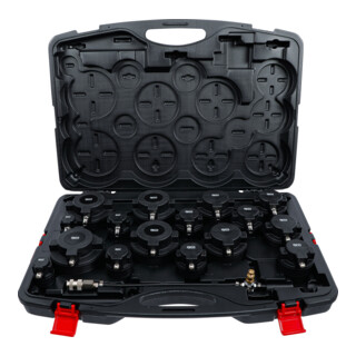BGS Set di valigetta di prova per sistemi dell'aria di alimentazione di turbocompressori, 17pz.
