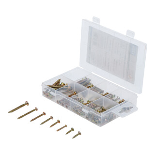 BGS Set di viti multiuso, croce PZ2, 120 pezzi