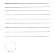 BGS Set fascette per cuffie assali, acciaio inox, antiruggine, 7 mm, 50 - 120 mm, 10 pezzi-3