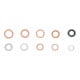 BGS Set guarnizioni, rame, alluminio, nylon, 250 pezzi-3
