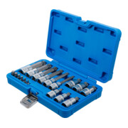 BGS Set inserti bit, attacco quadro interno 6,3 mm (1/4") / 12,5 mm (1/2"), interno a stella (per XZN), 18 pezzi-4