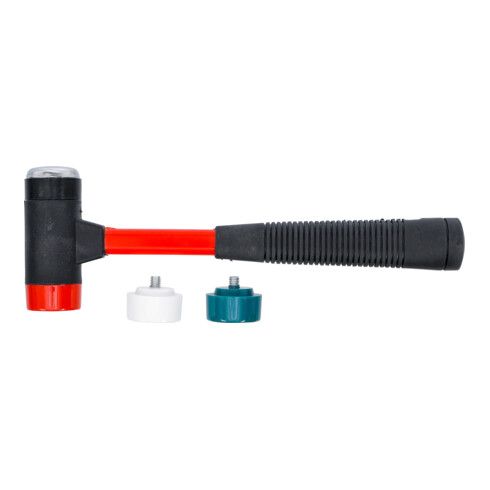 BGS Set martelli a testa intercambiabile, manico in fibra di vetro, Ø 38 mm
