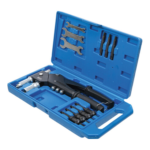 BGS Set per rivettatrice per rivetti standard e dadi e bulloni per rivetti