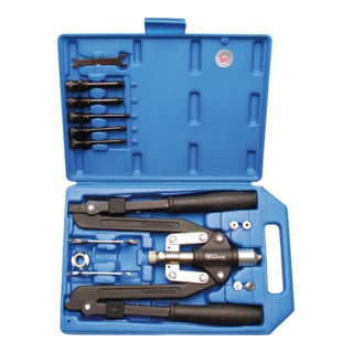 BGS Set professionale per rivettatrice braccio lungo 3,2 - 6,4mm