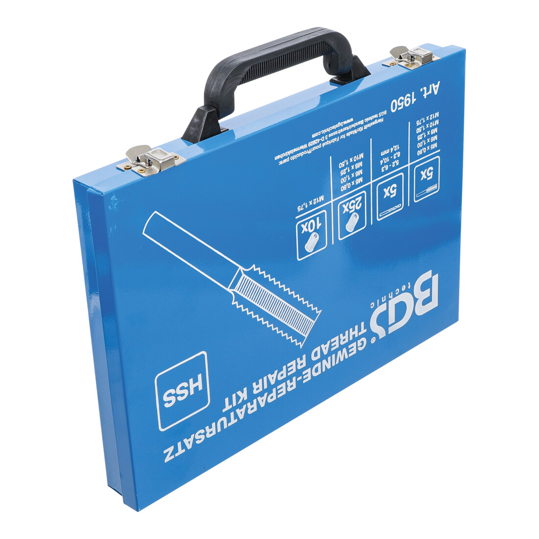 BGS Set riparazione filettatura M5 - M12, 130pz.