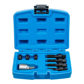 BGS Set riparazione filettatura per bulloni e dadi ruota M12 e M14, 8pz.