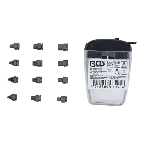 BGS Set speciale-bits | 6,3 mm (1/4") | voor BGS 115
