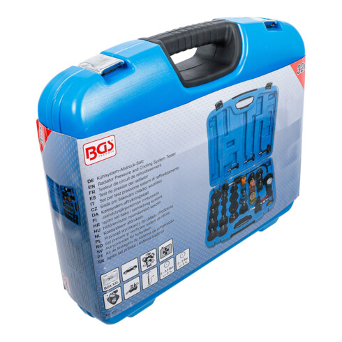 BGS Set test pressione per sistemi di raffreddamento, 32pz.