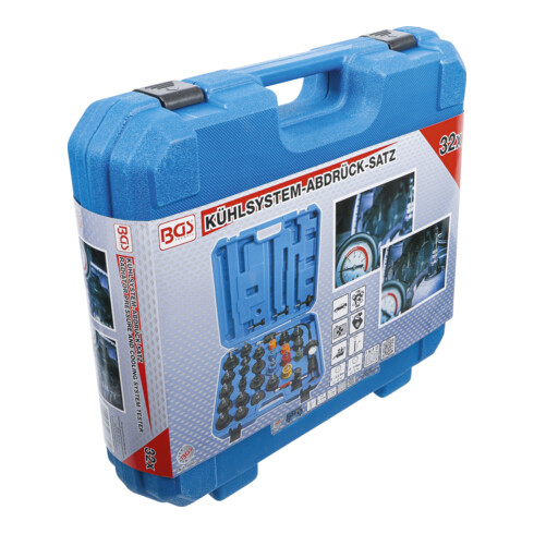 BGS Set test pressione per sistemi di raffreddamento, 32pz.