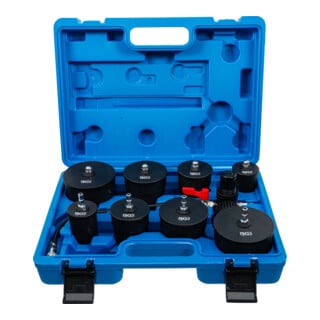BGS Set valigetta per collaudo sistema turbocompressore e carico aria, 9 pezzi