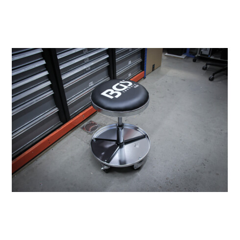 BGS Sgabello da meccanico con 5 ruote, Ø 360 mm
