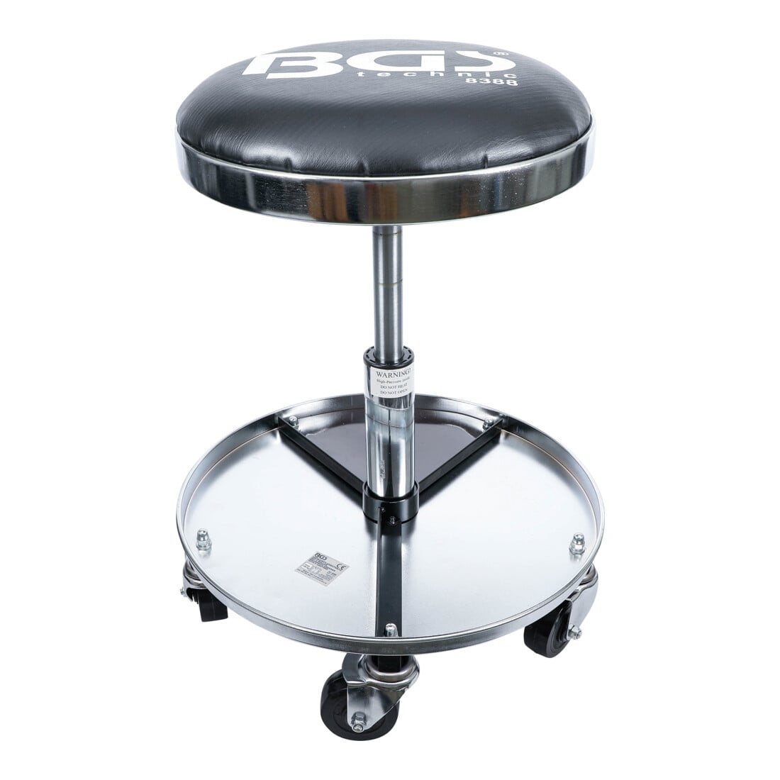BGS Sgabello da meccanico con 5 ruote, Ø 360 mm