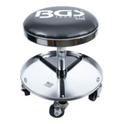BGS Sgabello da meccanico con 5 ruote, Ø 360 mm