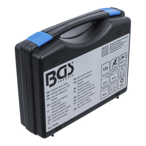 BGS Slaghamerset | met schroefdraad-adapters | 12-dlg.