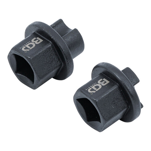 BGS Sleutelset voor olie-aftappluggen | voorr DAF, MAN, Volvo, Scania, Neoplan | 2-dlg.