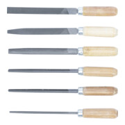BGS Sleutlvijlen-set | houten heft | 100 mm | 6-dlg.-3