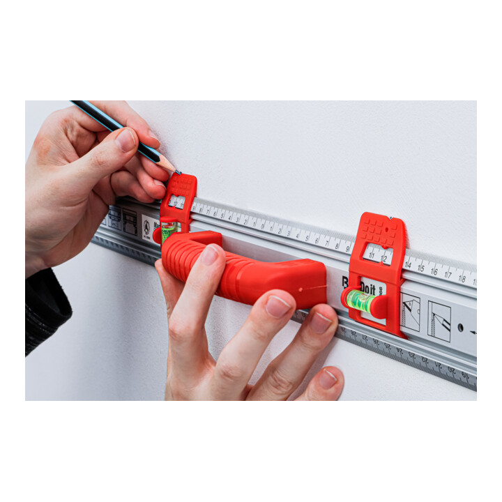 BGS Snij- en markeerlijnaal met handgreep en waterpas, 750 mm