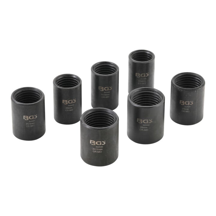 BGS Speciale doppenset / schroefuitdraaier 12,5 mm (1/2 inch) SW 17 - 26 mm 7 delig