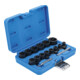 BGS Speciale dopsleutelset / schroefuittrekker aandrijving vierkantaandrijving 12,5 mm SW 8 - 27 mm 16 dlg.