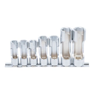 BGS Speciale dopsleutelset, sleufaandrijving vierkantaandrijving 10 mm (3/8 inch) SW 10 - 19 mm 7 delig