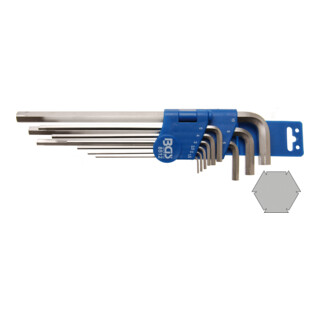 BGS Speciale haakse steeksleutelset inbus 1,5 - 10 mm 9 delig