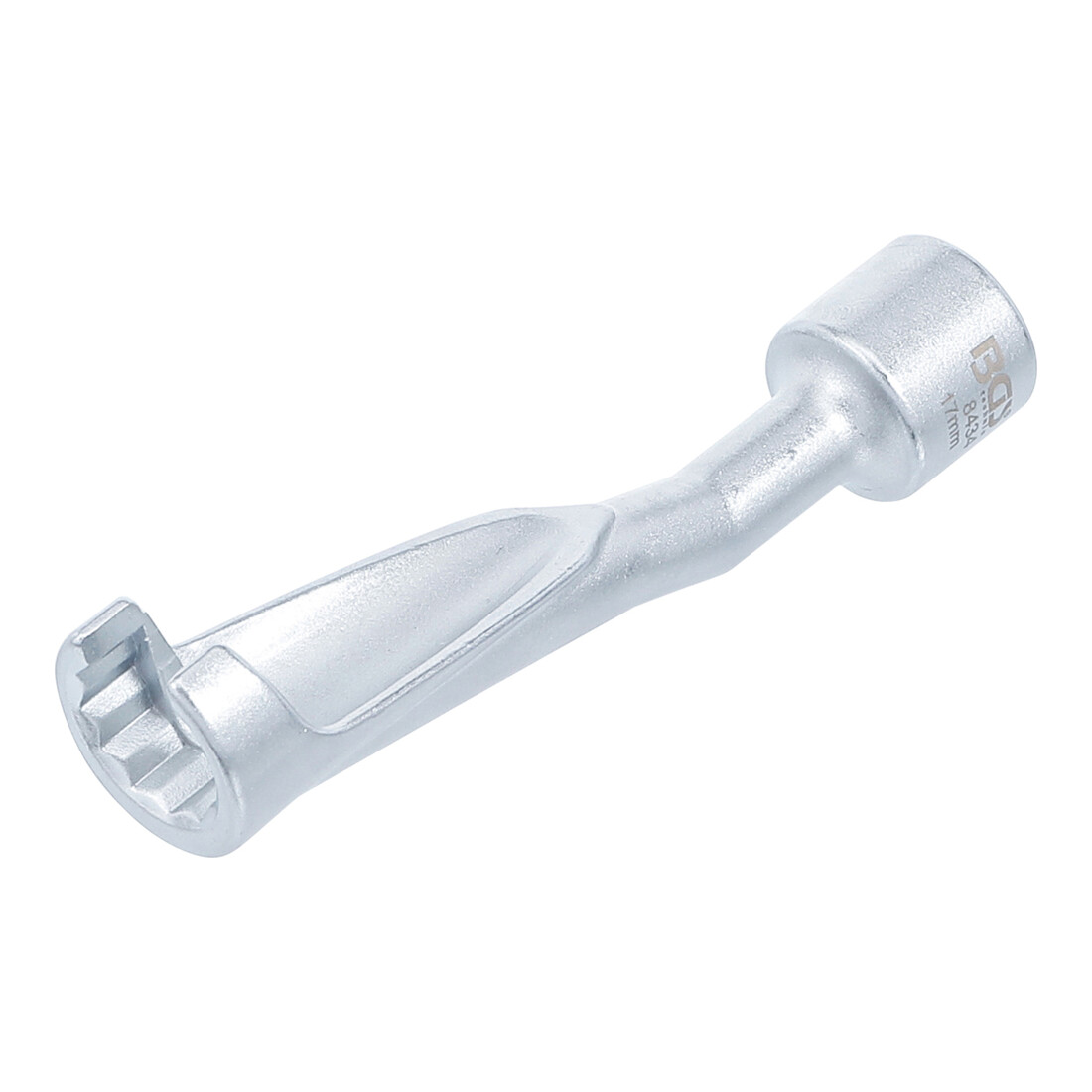 BGS Speciale moersleutel voor injectieleidingen voor BMW, Opel 2.5TD, Mercedes-Benz aandrijving 12,5 mm (1/2 inch) SW 17 mm