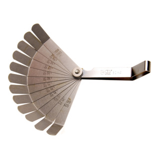 BGS Spessimetri di precisione, curvi, 12 fogli