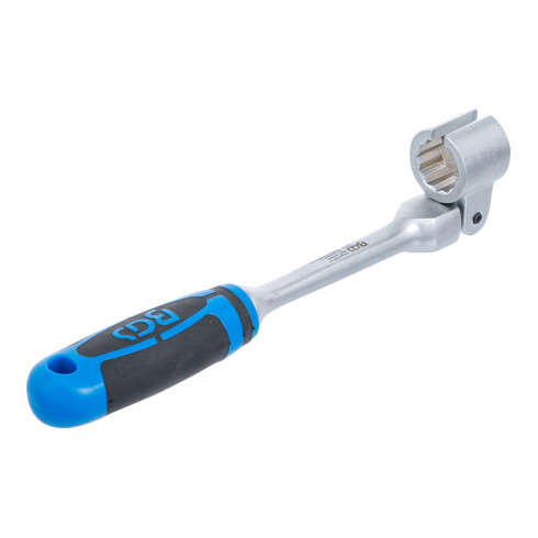 BGS Spezial-Ringschlüssel für Lambdasonden, kippbar, mit Griff 8272, SW 22 mm