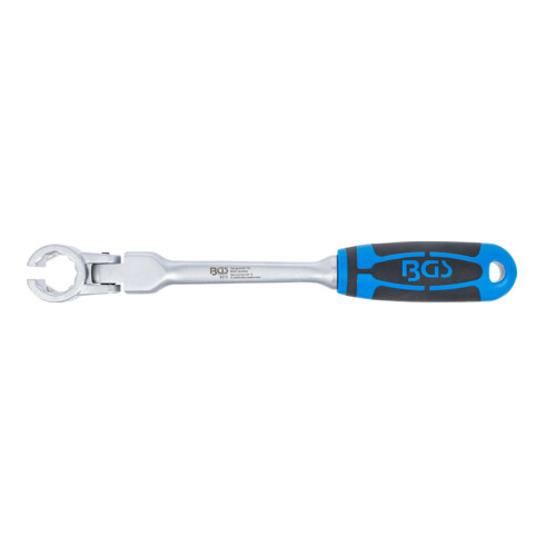 BGS Spezial-Ringschlüssel für Lambdasonden, kippbar, mit Griff 8272, SW 22 mm