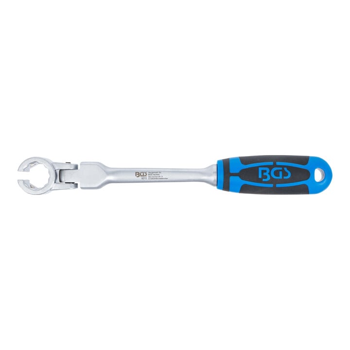 BGS Spezial-Ringschlüssel für Lambdasonden, kippbar, mit Griff 8272, SW 22 mm