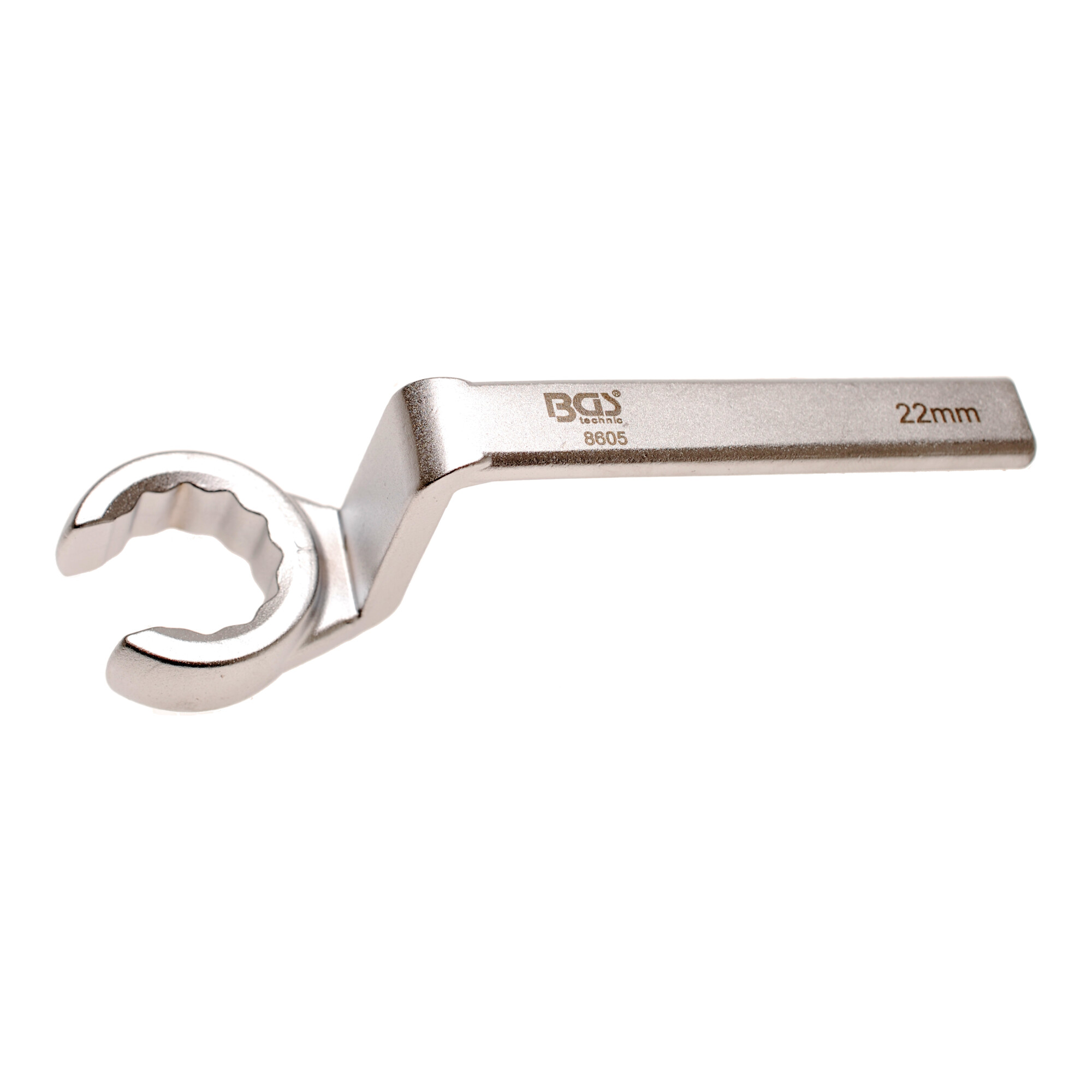 BGS Spezial-Ringschlüssel für Lambdasonden, offen 8605, SW 22 mm ; BGS technic