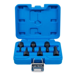 BGS Spezial-Steckschlüssel-Einsatz-Satz / Schraubenausdreher Antrieb Innenvierkant 10 mm (3/8 Zoll) SW 2 - 10 mm 6 teilig
