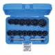 BGS Spezial-Steckschlüssel-Einsatz-Satz / Schraubenausdreher Antrieb Innenvierkant 12,5 mm SW 8 - 27 mm 16-tlg.