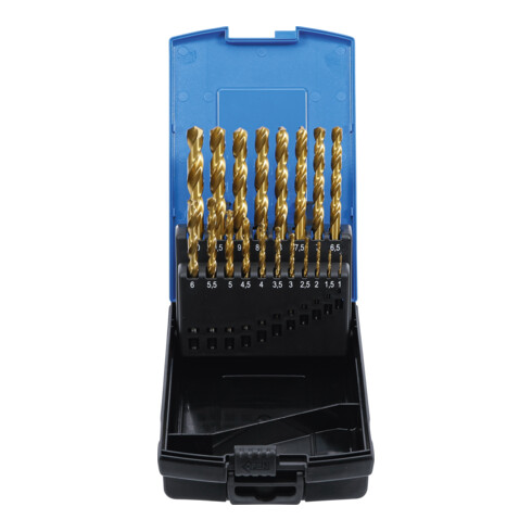 BGS spiraalboorset HSS-G titaan-genitreerd 1 - 10 mm, 19 dlg.