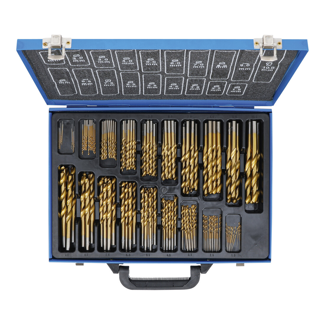 BGS spiraalboorset HSS titaan-genitreerd 1 - 10 mm, 170 dlg.