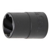 BGS Spiral-Profil-Steckschlüssel-Einsatz / Schraubenausdreher 5266-16, Antrieb Innenvierkant 12,5 mm (1/2"), SW 16 mm