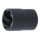 BGS Spiral-Profil-Steckschlüssel-Einsatz / Schraubenausdreher 5266-19, Antrieb Innenvierkant 12,5 mm (1/2"), SW 19 mm-1
