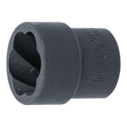 BGS Spiral-Profil-Steckschlüssel-Einsatz / Schraubenausdreher 5268-22, Antrieb Innenvierkant 12,5 mm (1/2"), SW 22 mm