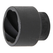 BGS Spiral-Profil-Steckschlüssel-Einsatz / Schraubenausdreher 5268-32, Antrieb Innenvierkant 12,5 mm (1/2"), SW 32 mm