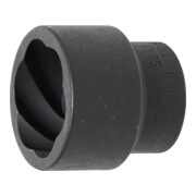 BGS Spiral-Profil-Steckschlüssel-Einsatz / Schraubenausdreher 5268-36, Antrieb Innenvierkant 20 mm (3/4"), SW 36 mm