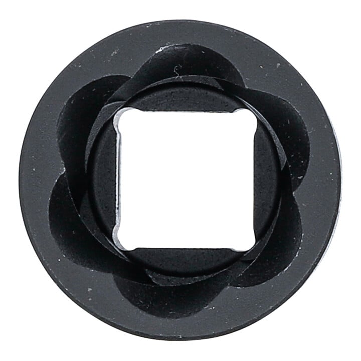 BGS Spiral-Profil-Steckschlüssel-Einsatz / Schraubenausdreher 5269-21, Antrieb Innenvierkant 12,5 mm (1/2"), SW 21 mm