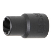 BGS Spiral-Profil-Steckschlüssel-Einsatz / Schraubenausdreher 5270, Antrieb Innenvierkant 10 mm (3/8"), SW 10 mm