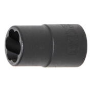 BGS Spiral-Profil-Steckschlüssel-Einsatz / Schraubenausdreher 5272, Antrieb Innenvierkant 10 mm (3/8"), SW 12 mm