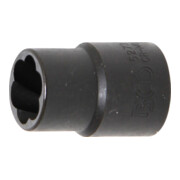 BGS Spiral-Profil-Steckschlüssel-Einsatz / Schraubenausdreher 5273, Antrieb Innenvierkant 10 mm (3/8"), SW 13 mm