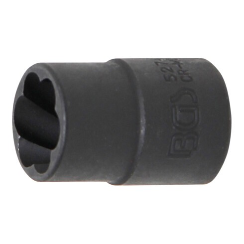 BGS Spiral-Profil-Steckschlüssel-Einsatz / Schraubenausdreher 5274, Antrieb Innenvierkant 10 mm (3/8"), SW 14 mm