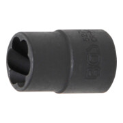 BGS Spiral-Profil-Steckschlüssel-Einsatz / Schraubenausdreher 5274, Antrieb Innenvierkant 10 mm (3/8"), SW 14 mm