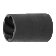 BGS Spiral-Profil-Steckschlüssel-Einsatz / Schraubenausdreher 5275, Antrieb Innenvierkant 10 mm (3/8"), SW 15 mm