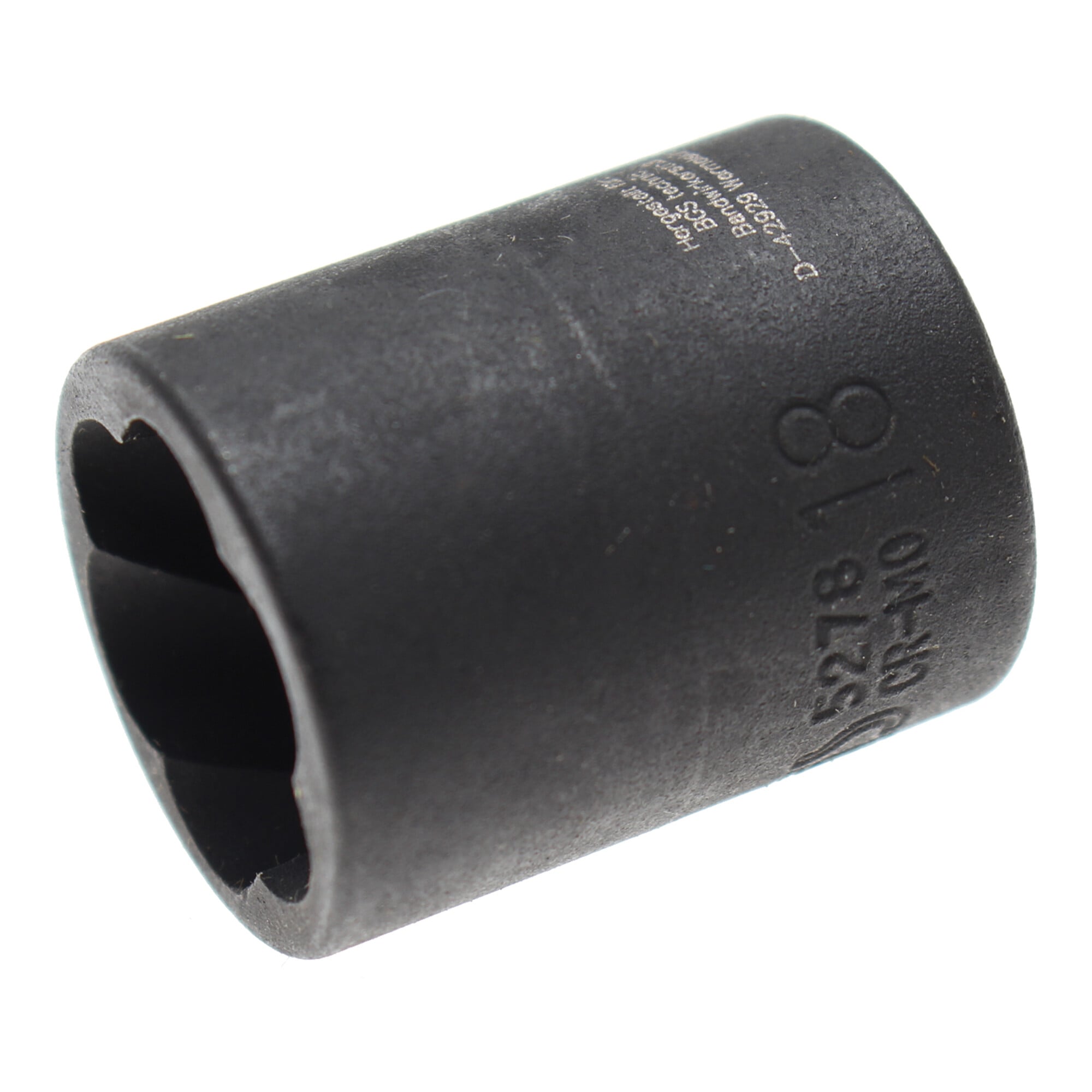 BGS Spiral-Profil-Steckschlüssel-Einsatz / Schraubenausdreher 5278, Antrieb Innenvierkant 10 mm (3/8"), SW 18 mm ; BGS technic