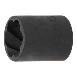 BGS Spiral-Profil-Steckschlüssel-Einsatz / Schraubenausdreher 5279, Antrieb Innenvierkant 10 mm (3/8"), SW 19 mm